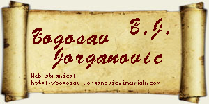 Bogosav Jorganović vizit kartica
